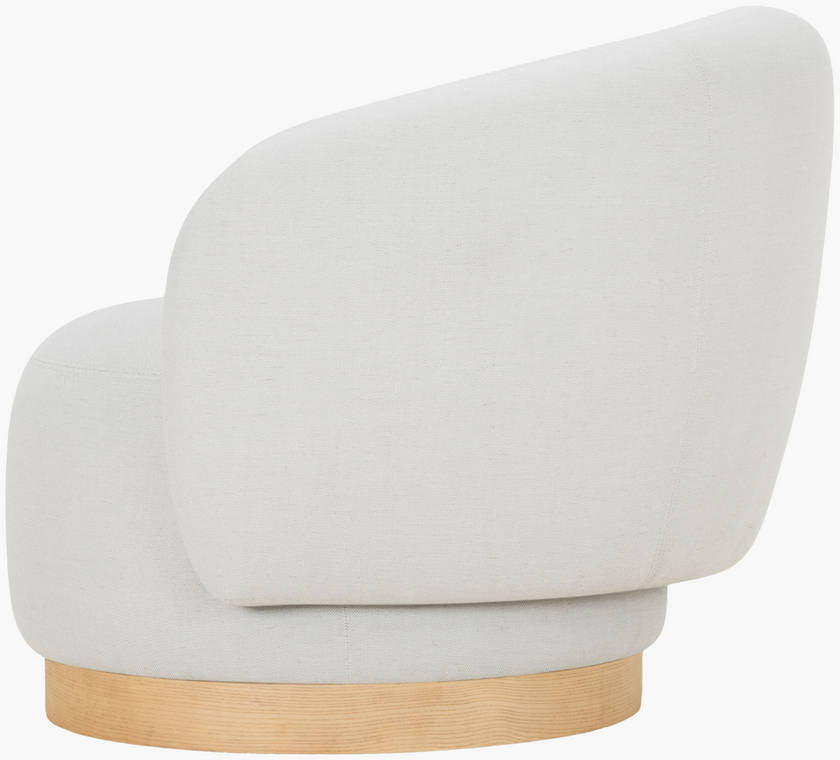 Finlayson Ivory/Beige Accent Chair - Galey Alix x Livabliss