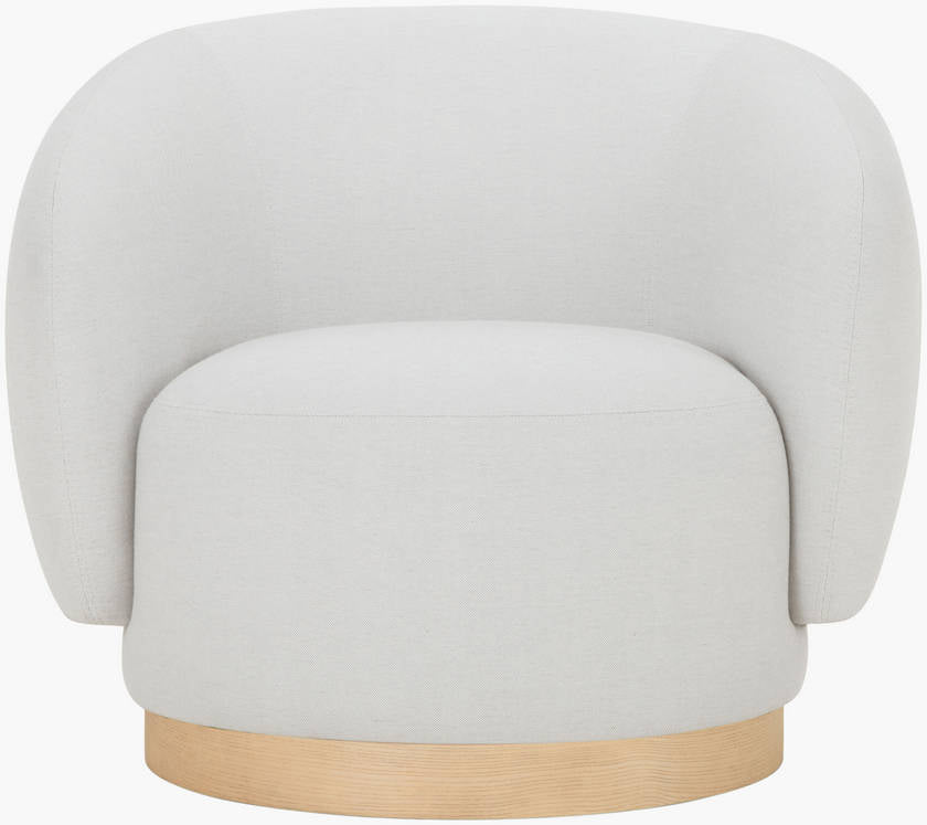Finlayson Ivory/Beige Accent Chair - Galey Alix x Livabliss