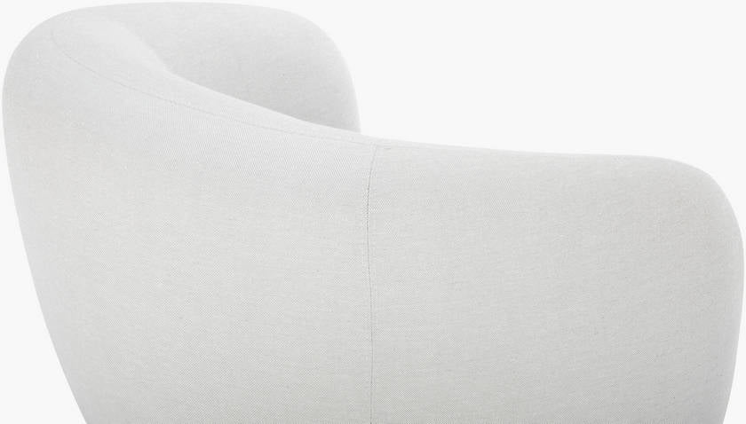 Finlayson Ivory/Brown Accent Chair - Galey Alix x Livabliss