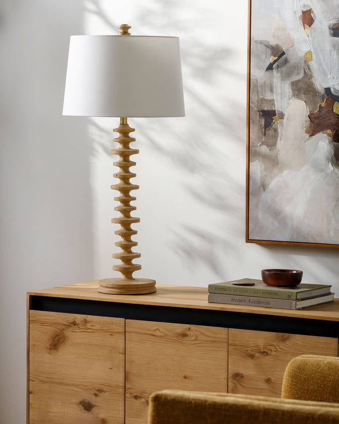 Merrill Traditional Brown Table Lamp - Galey Alix x Livabliss