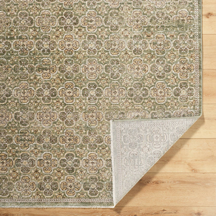 Myrtle Avenue Traditional Olive Area Rug - Galey Alix Livabliss