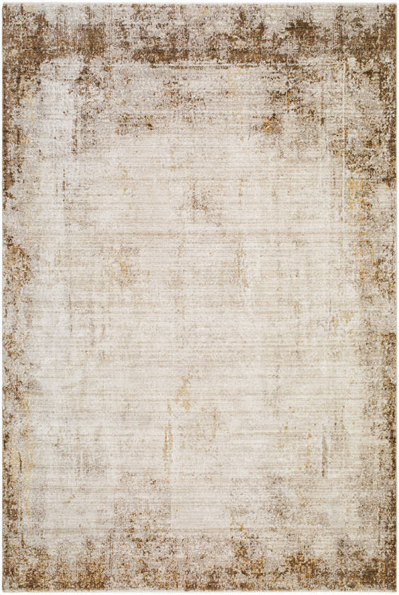 Myrtle Avenue Modern Cream/Dark Brown Area Rug - Galey Alix Livabliss