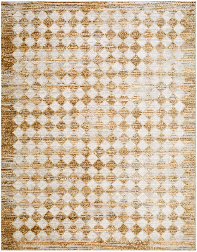 Myrtle Avenue Traditional Taupe/Mustard Area Rug - Galey Alix Livabliss