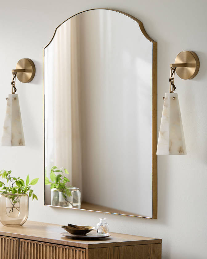 Sloane Traditional White/Beige Wall Sconces - Galey Alix x Livabliss
