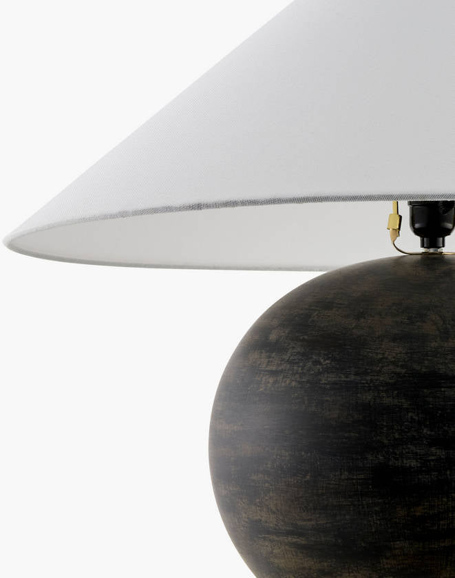 Saint Martin Traditional Charcoal Table Lamp - Galey Alix x Livabliss