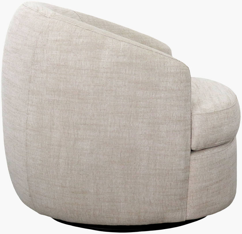 Sweeting Ivory Swivel Chair - Galey Alix x Livabliss