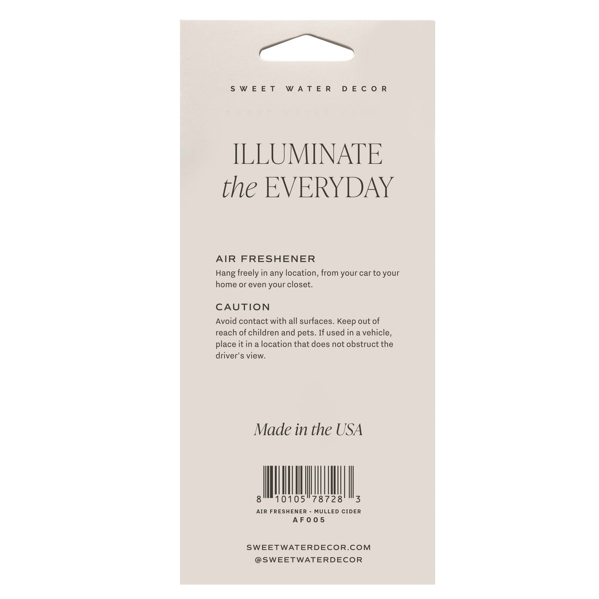 Mulled Cider Hanging Air Freshener