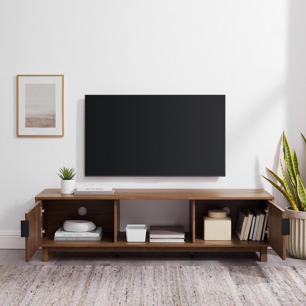 Reema Arundo Scandinavian Reeded TV Stand