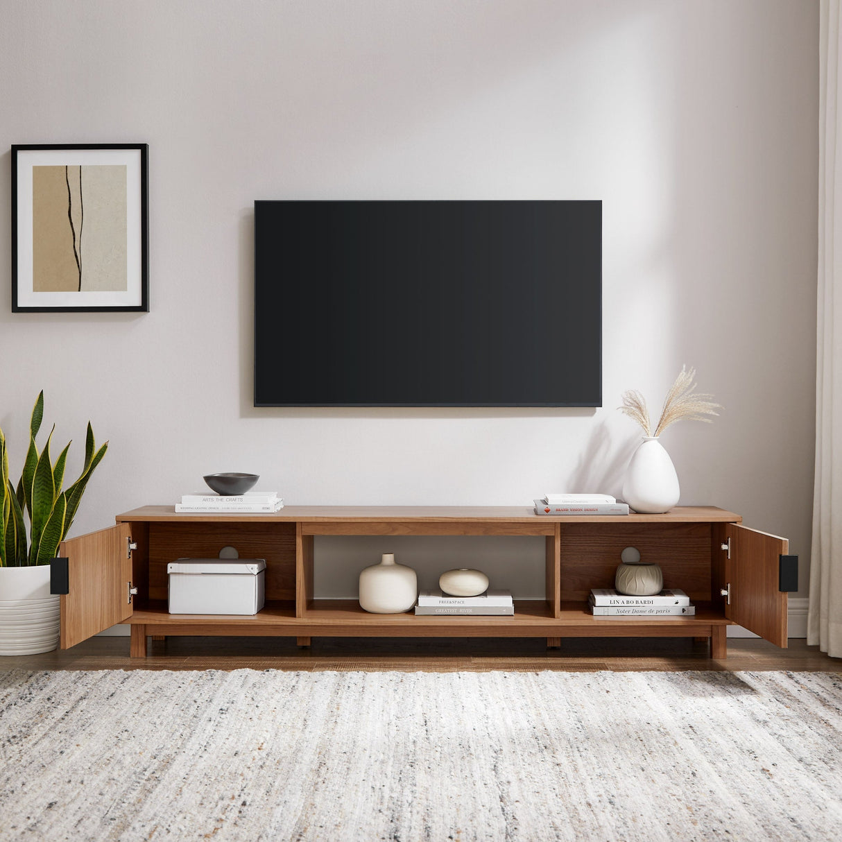 Reema Arundo Scandinavian Reeded TV Stand