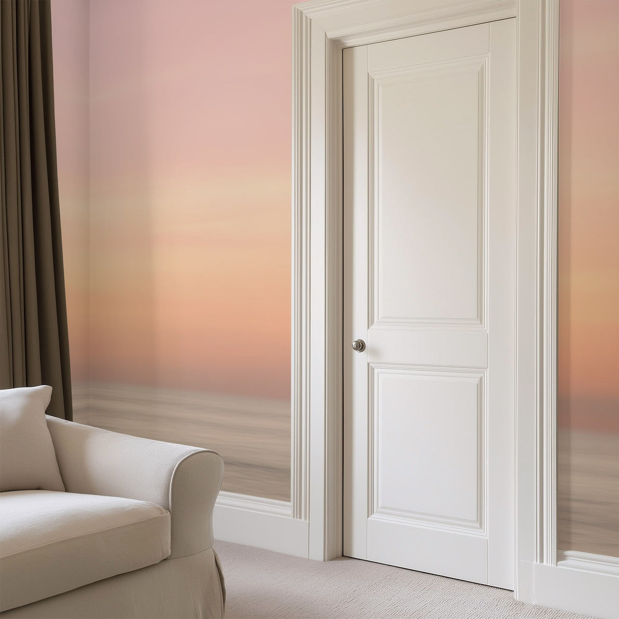 Abstract Sunset Ocean Wallpaper Mural