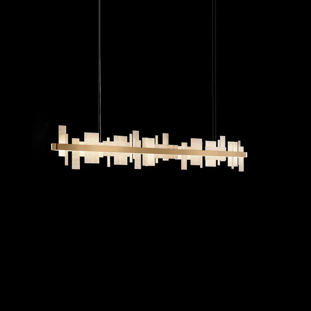 Alabaster Acropolis Square Chandelier