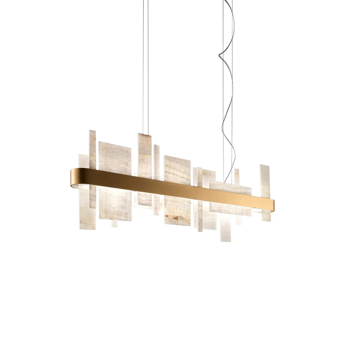 Alabaster Acropolis Square Chandelier