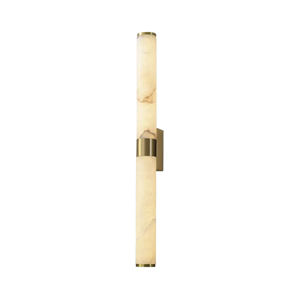 Cylindrical Alabaster Line Wall Light