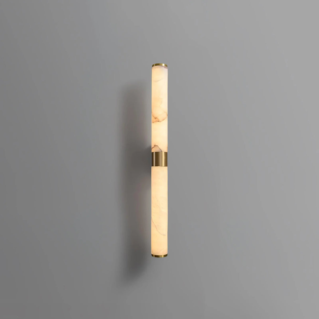 Cylindrical Alabaster Line Wall Light