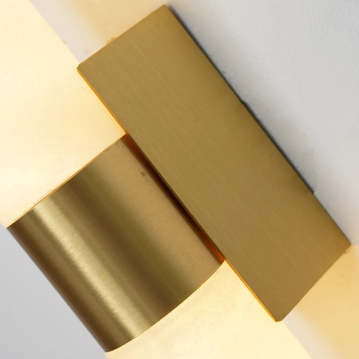 Cylindrical Alabaster Line Wall Light