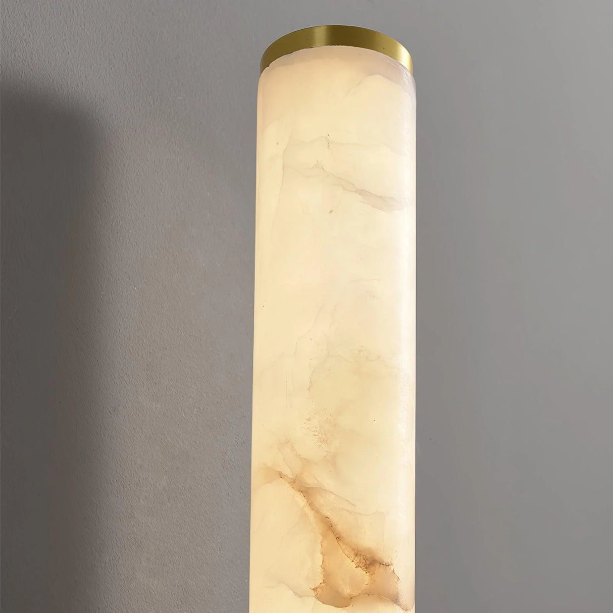 Cylindrical Alabaster Line Wall Light