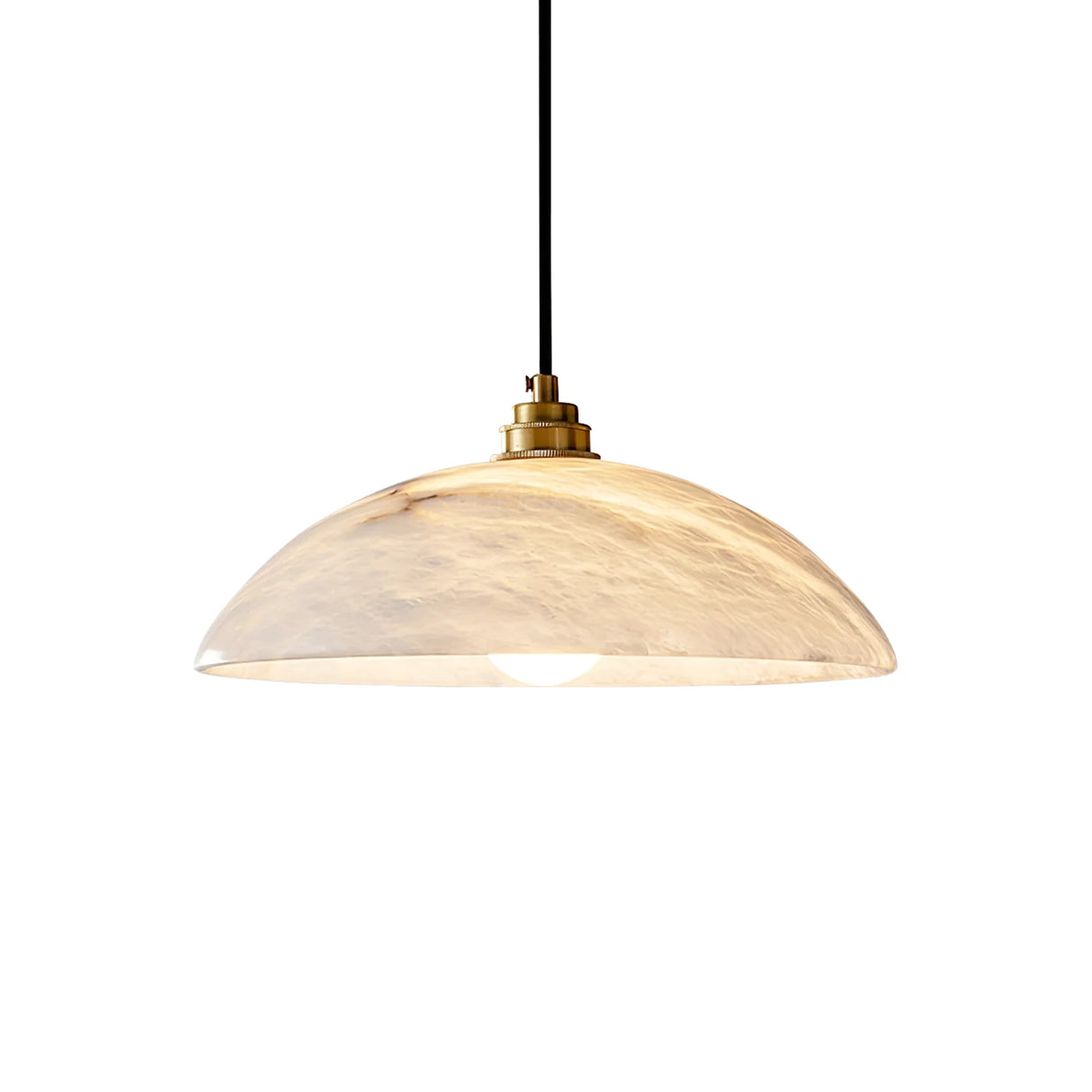 Alabaster Dome Pendant Light