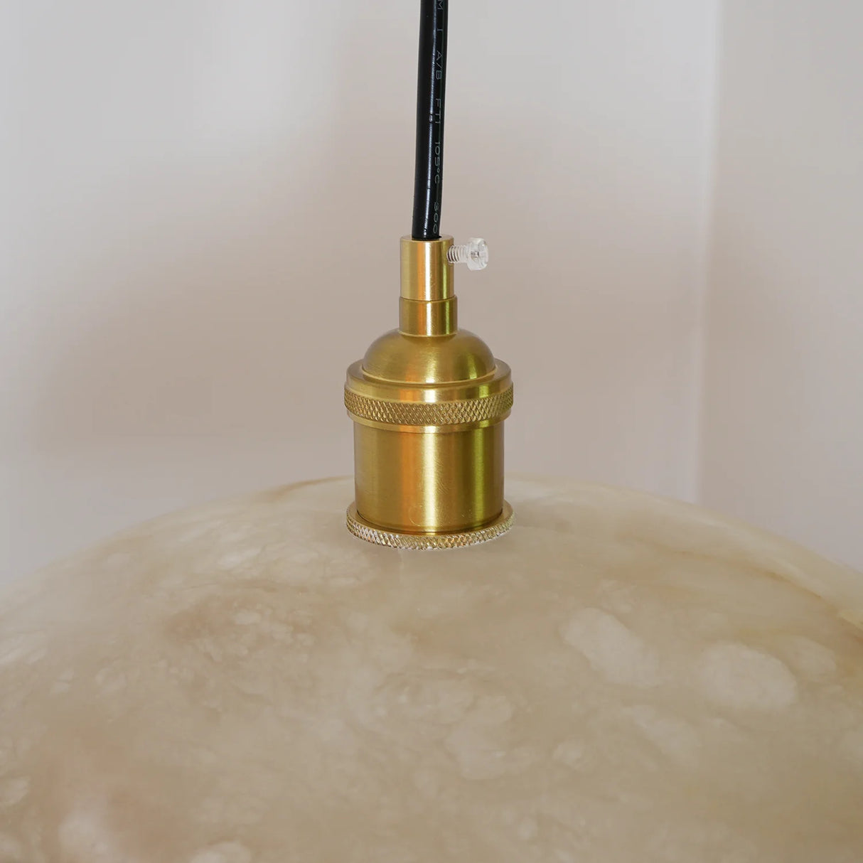 Alabaster Dome Pendant Light