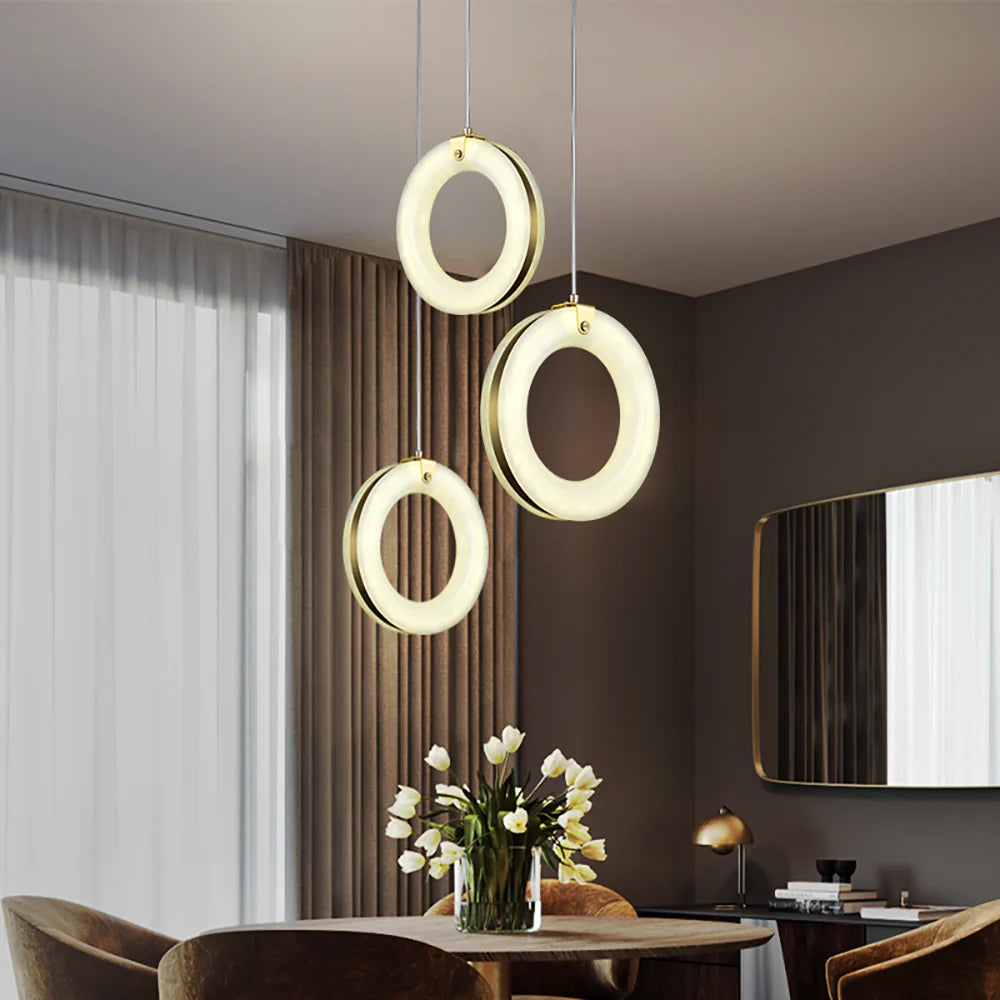 Alabaster Duplex Staircase Pendant Light