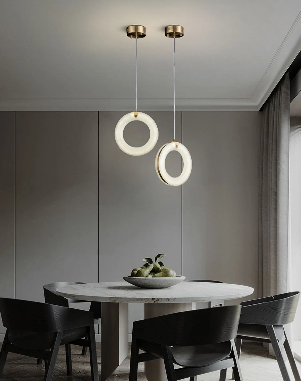 Alabaster Duplex Staircase Pendant Light