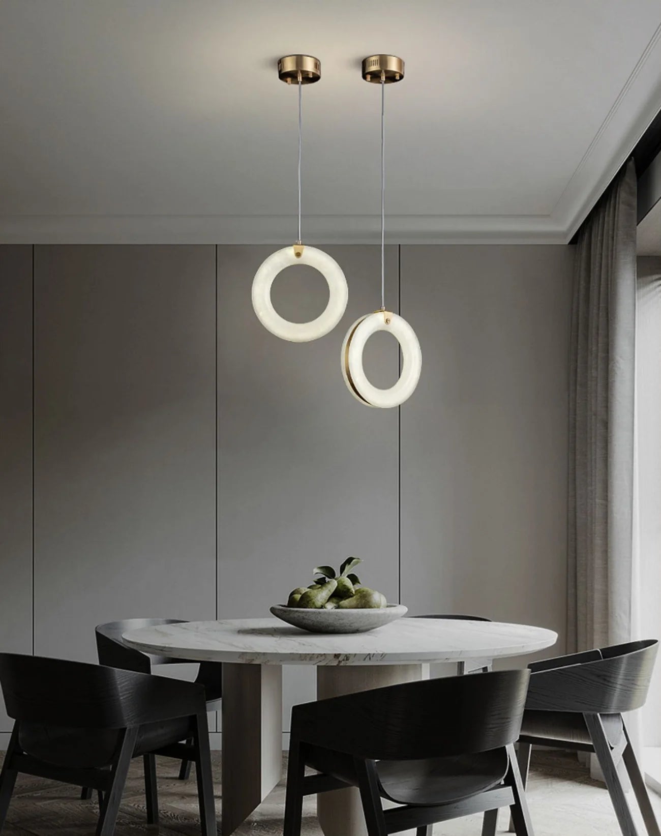 Alabaster Duplex Staircase Pendant Light