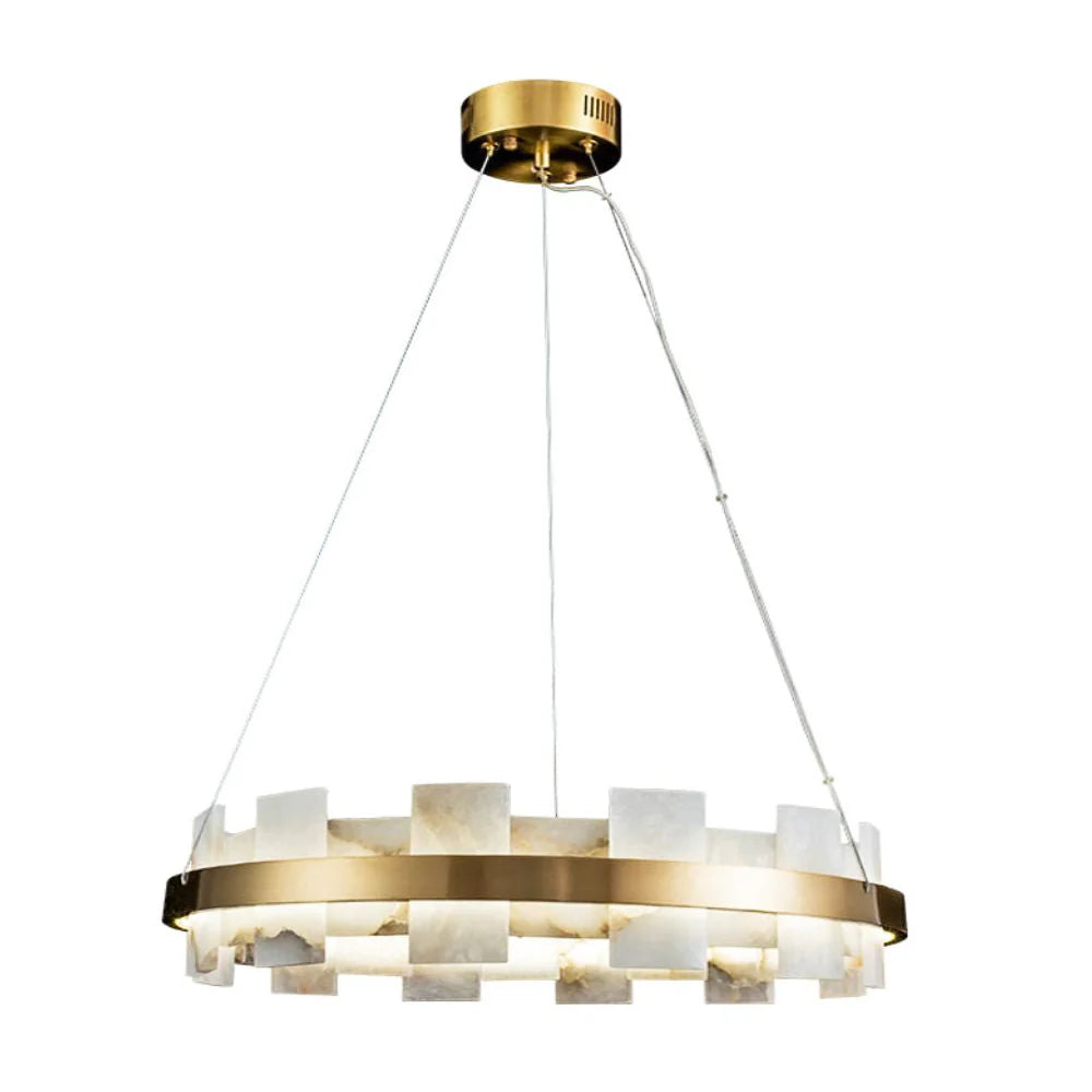 Alabaster Luxury Halo Chandelier