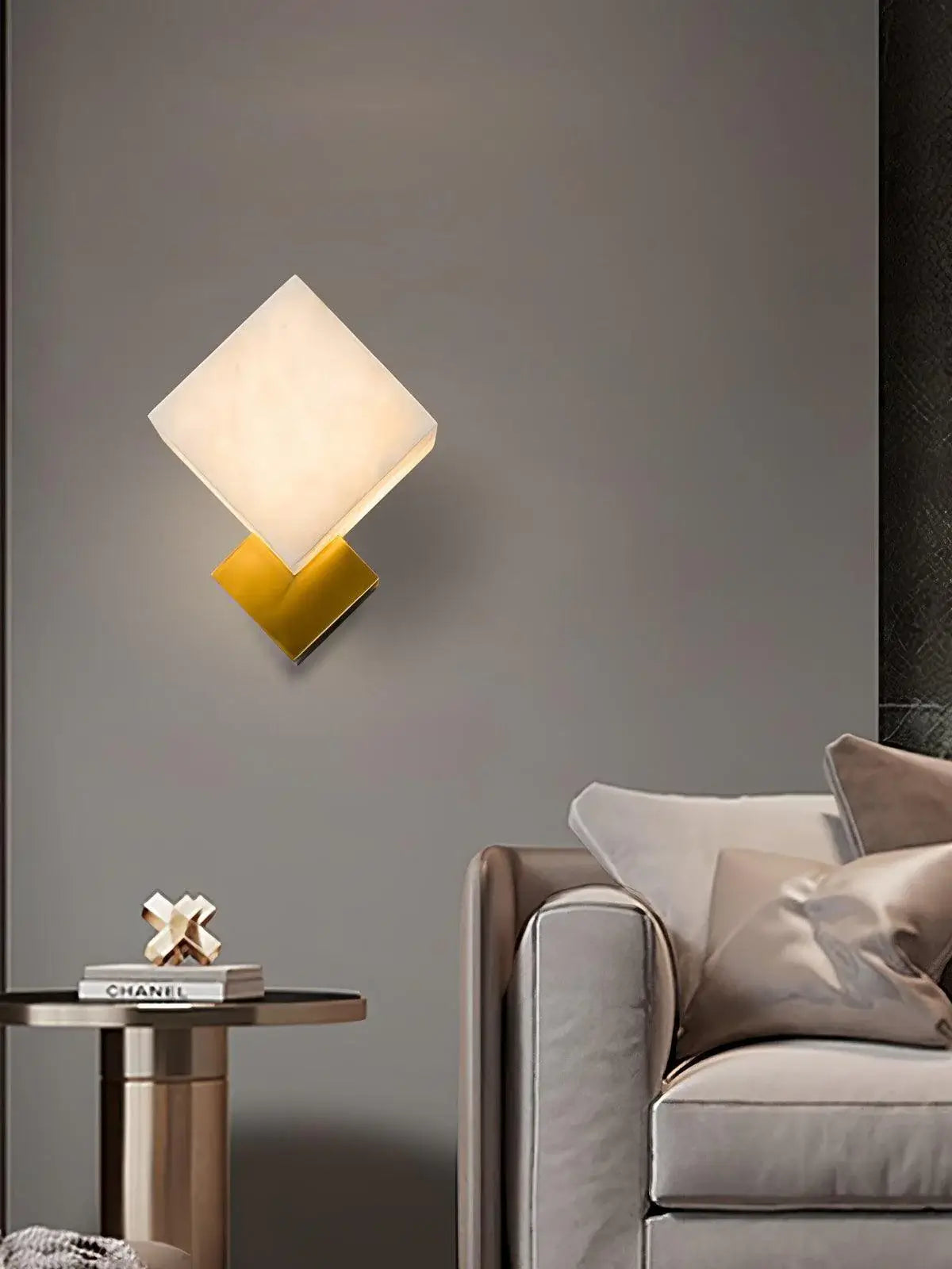 Alabaster Modern Gatsby Wall Sconce