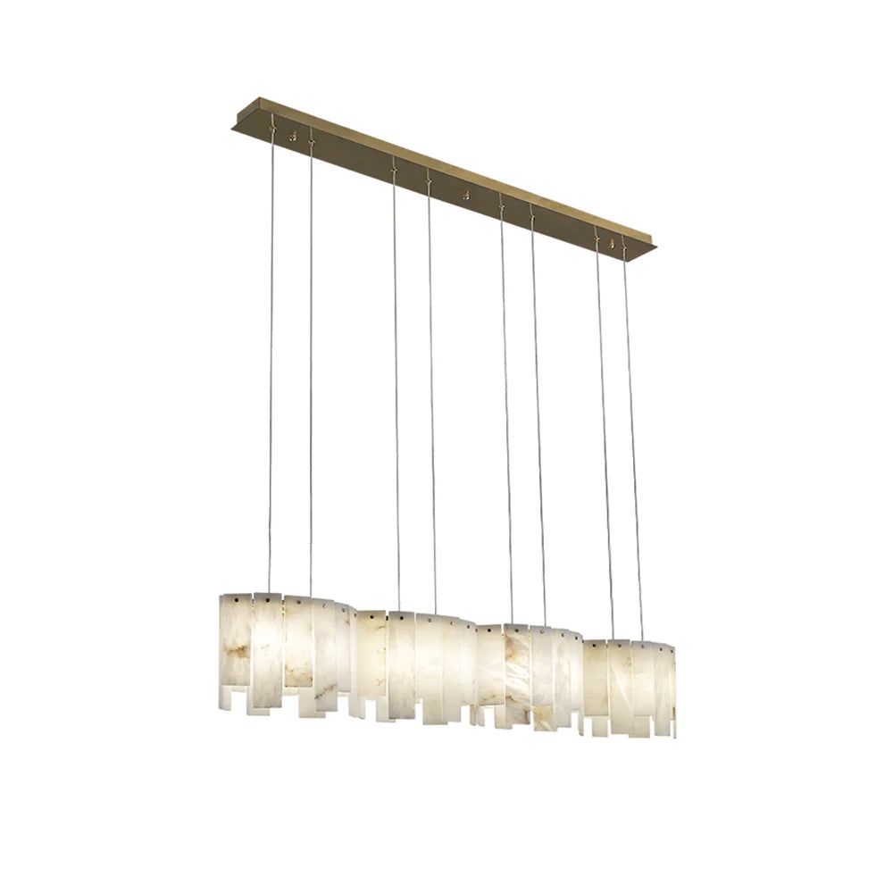 Alabaster Modern Layering Chandelier