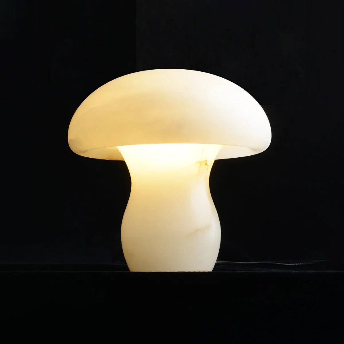 Alabaster Modern Mushroom Table Lamp