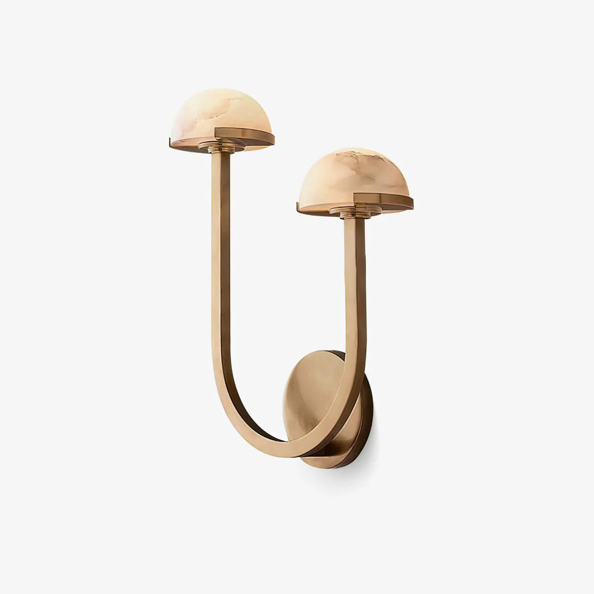 Alabaster Mushroom Wall Lamp