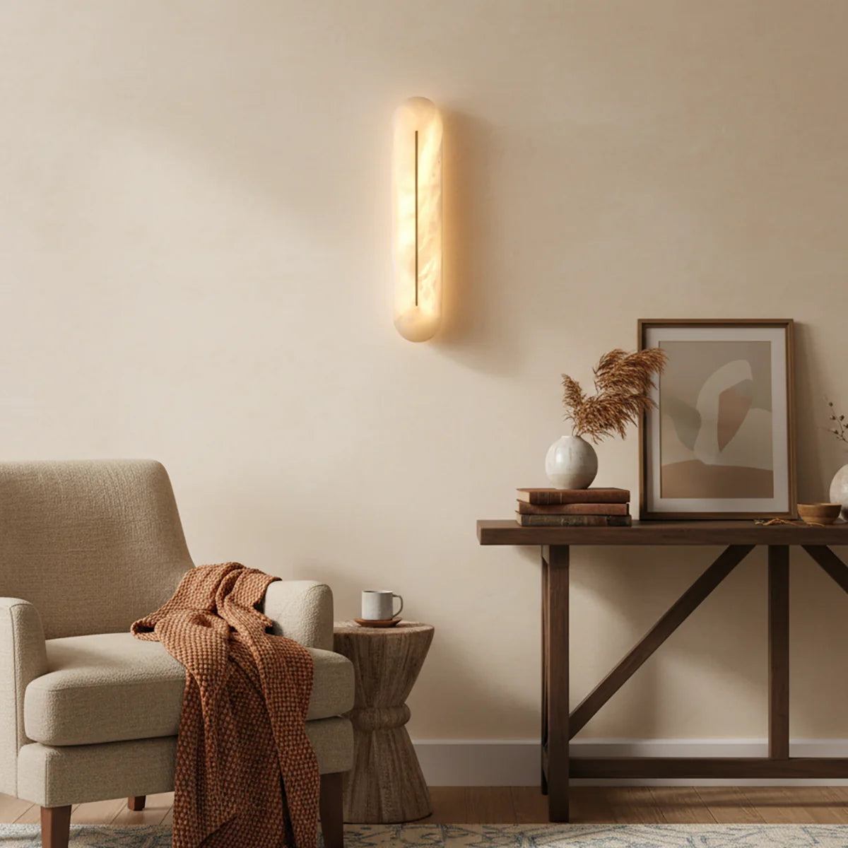 Alabaster Orbison Wall Lamp