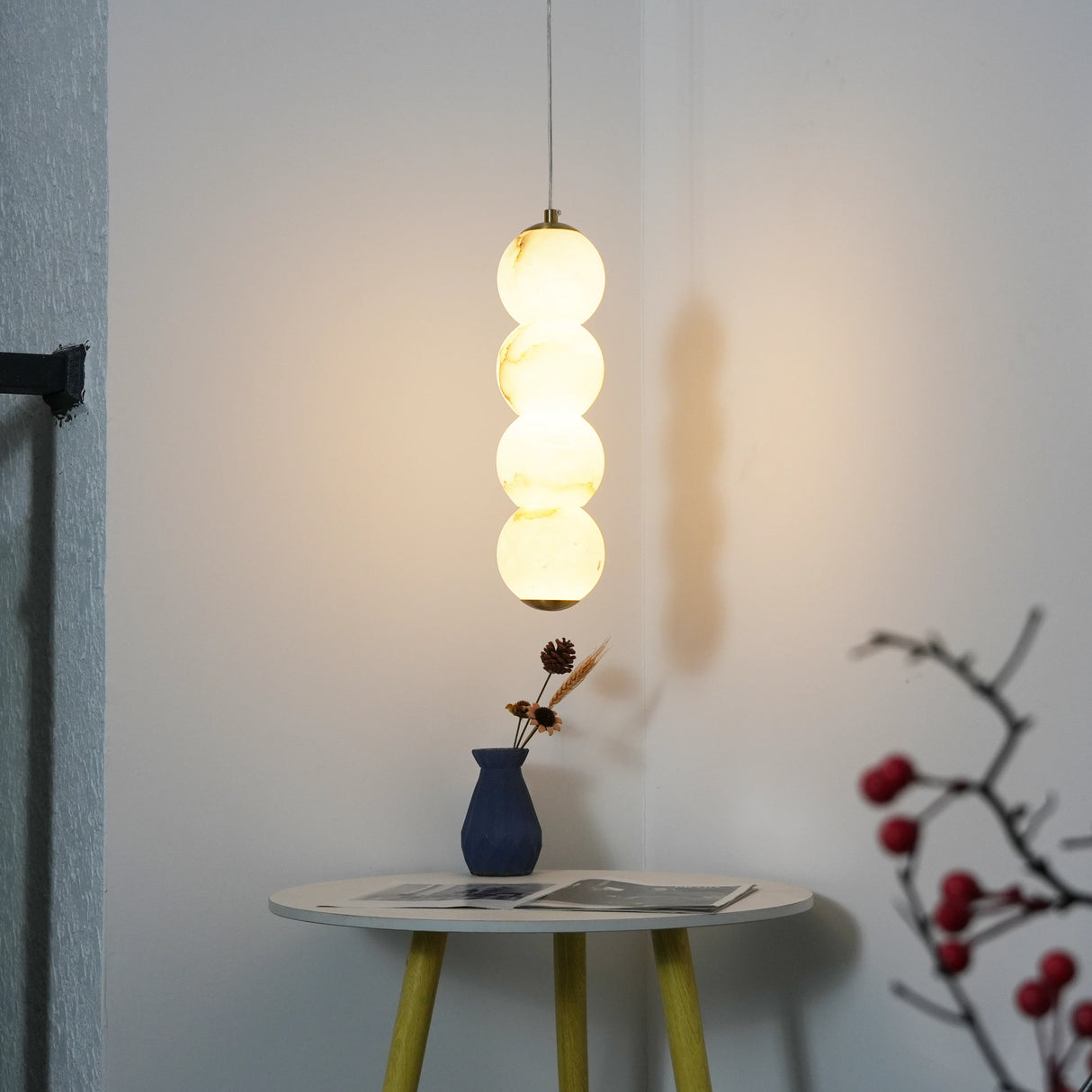 Alabaster Pearl Pendant Light