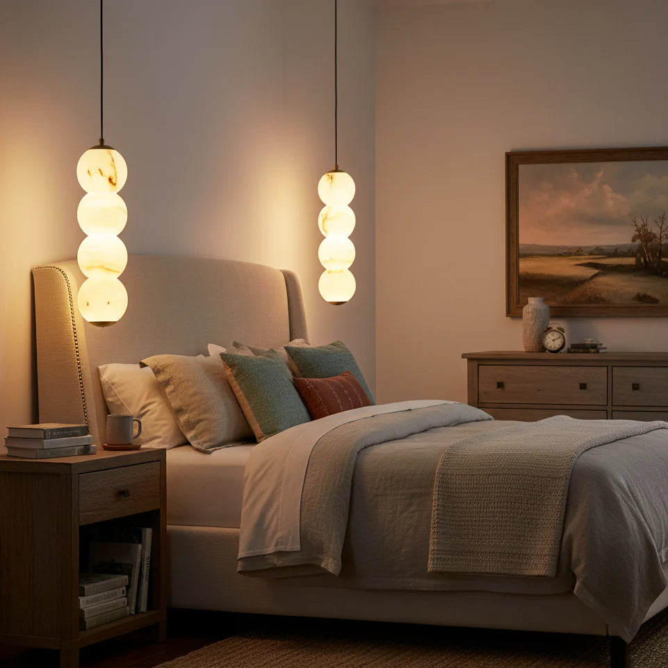 Alabaster Pearl Pendant Light