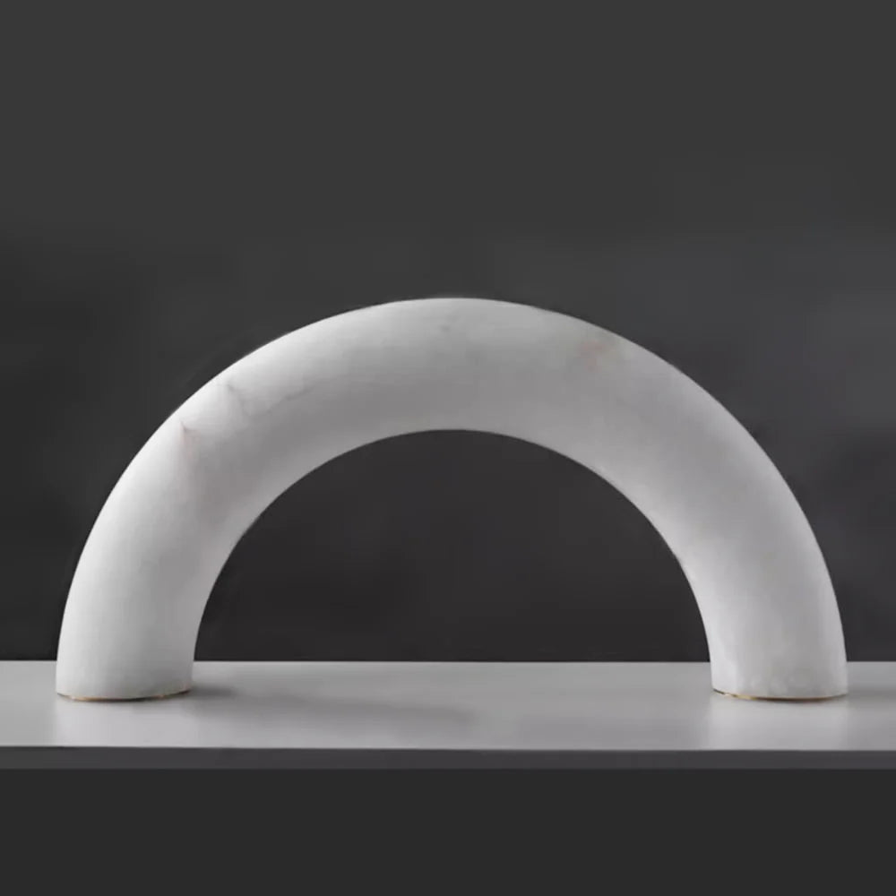 Alabaster Piped Table Lamp