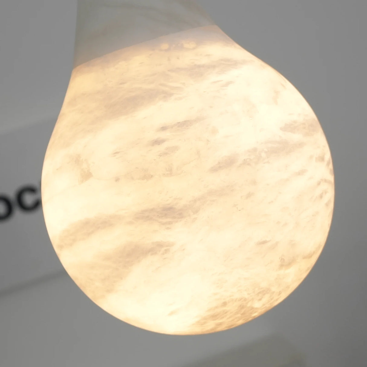 Alabaster Raindrop Pendant Light