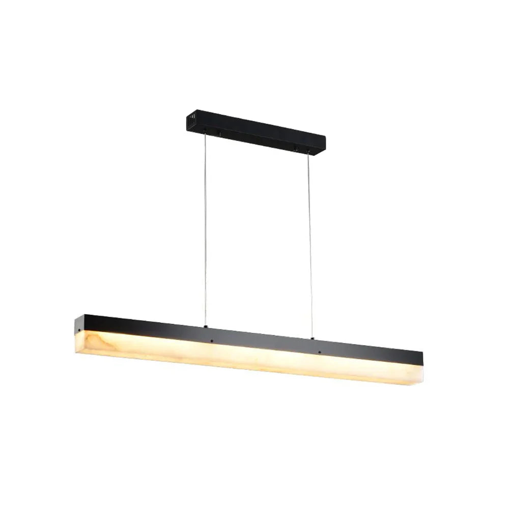 Alabaster Rectangle Linear Pendant Light