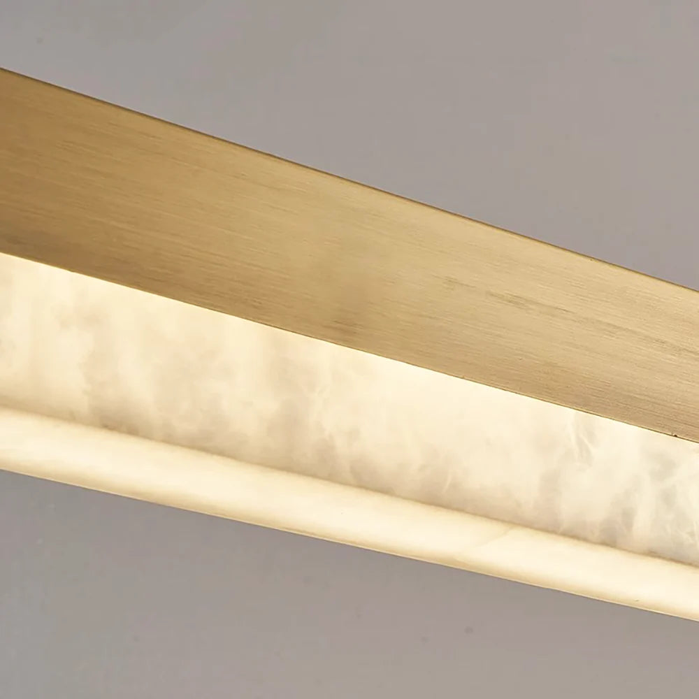 Alabaster Rectangle Linear Pendant Light