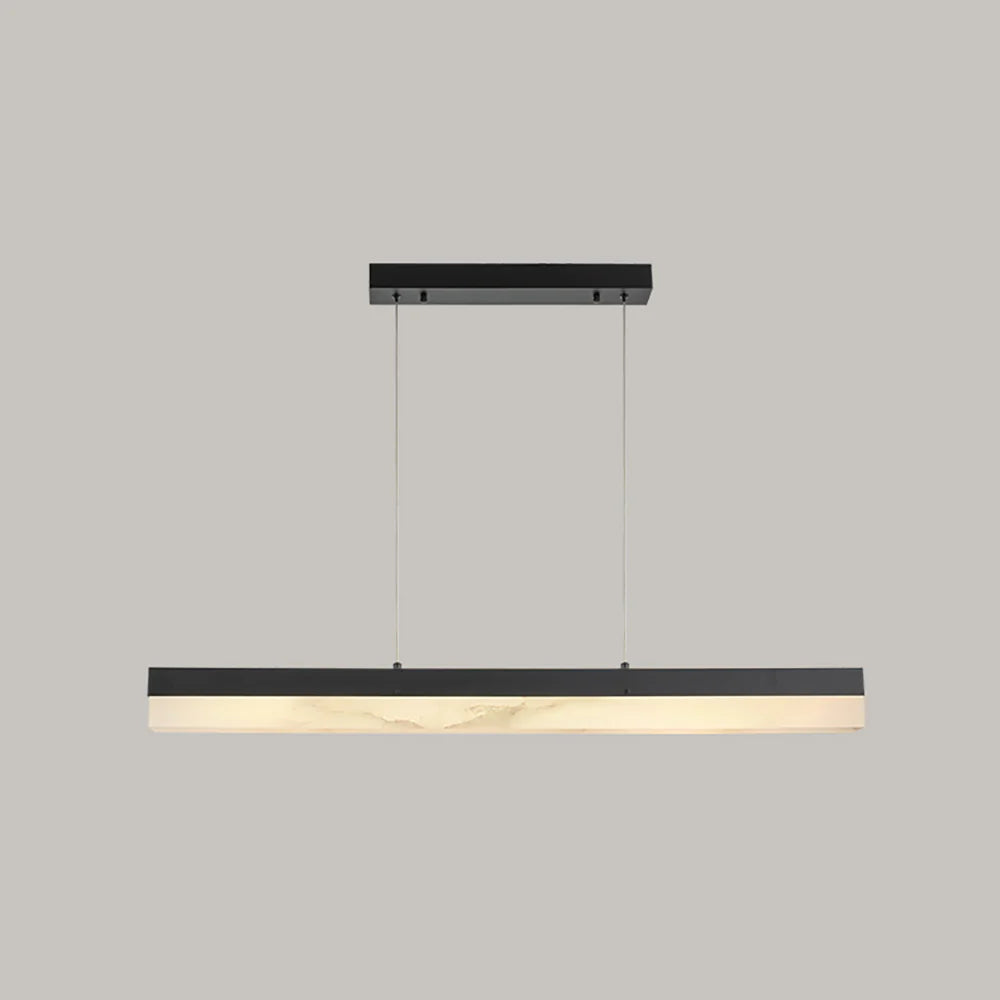 Alabaster Rectangle Linear Pendant Light