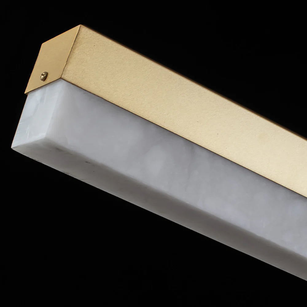 Alabaster Rectangle Linear Pendant Light