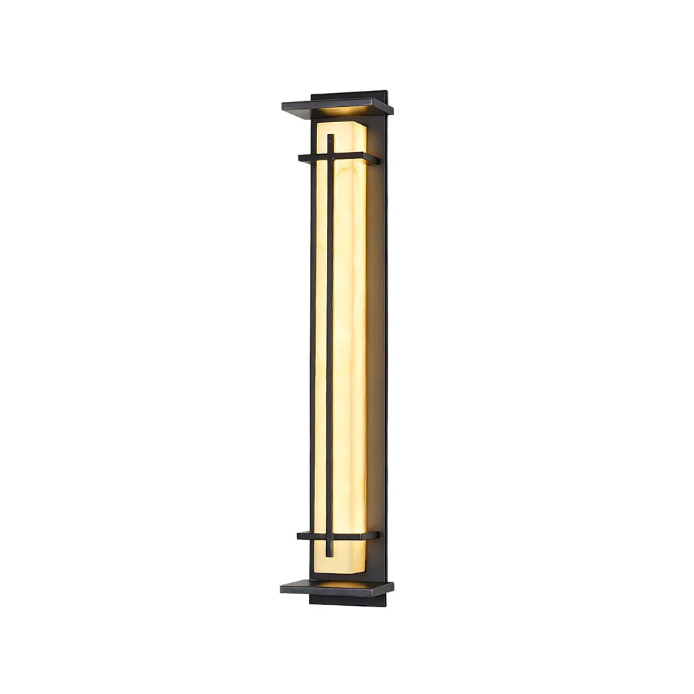 Alabaster Square Outdoor Wall Light