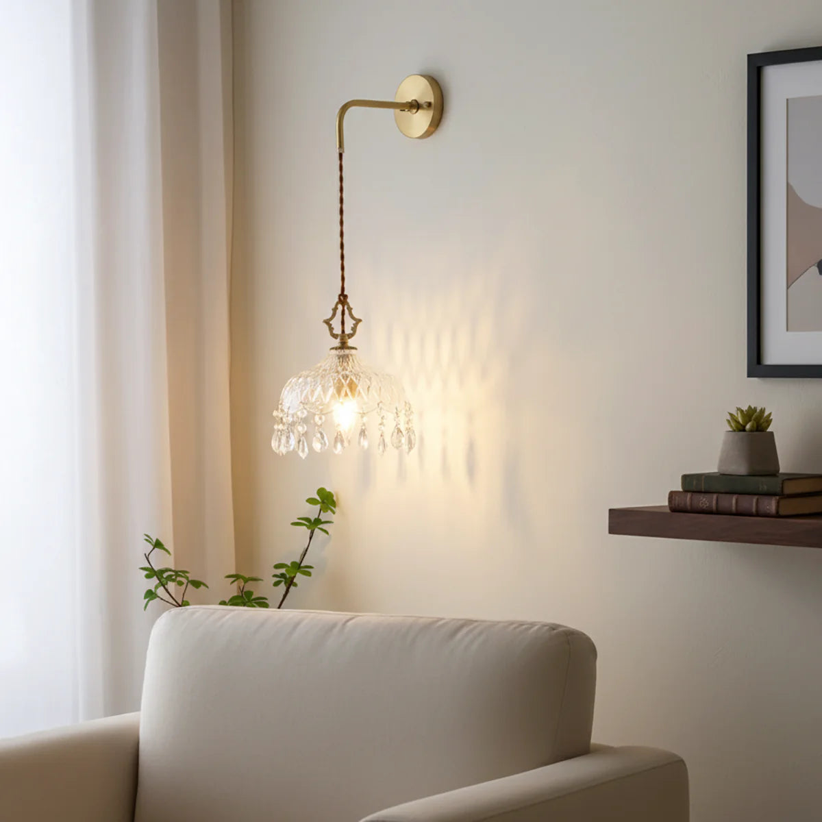 Alshamal Glass Wall Light