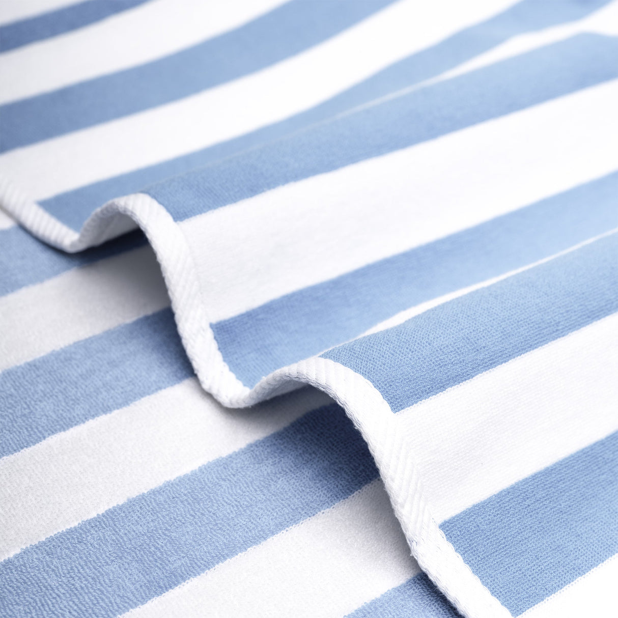 American Soft Linen, Premium Cotton 4 Pack Beach Towels, 30" x 60" Cabana Striped Pool Towels