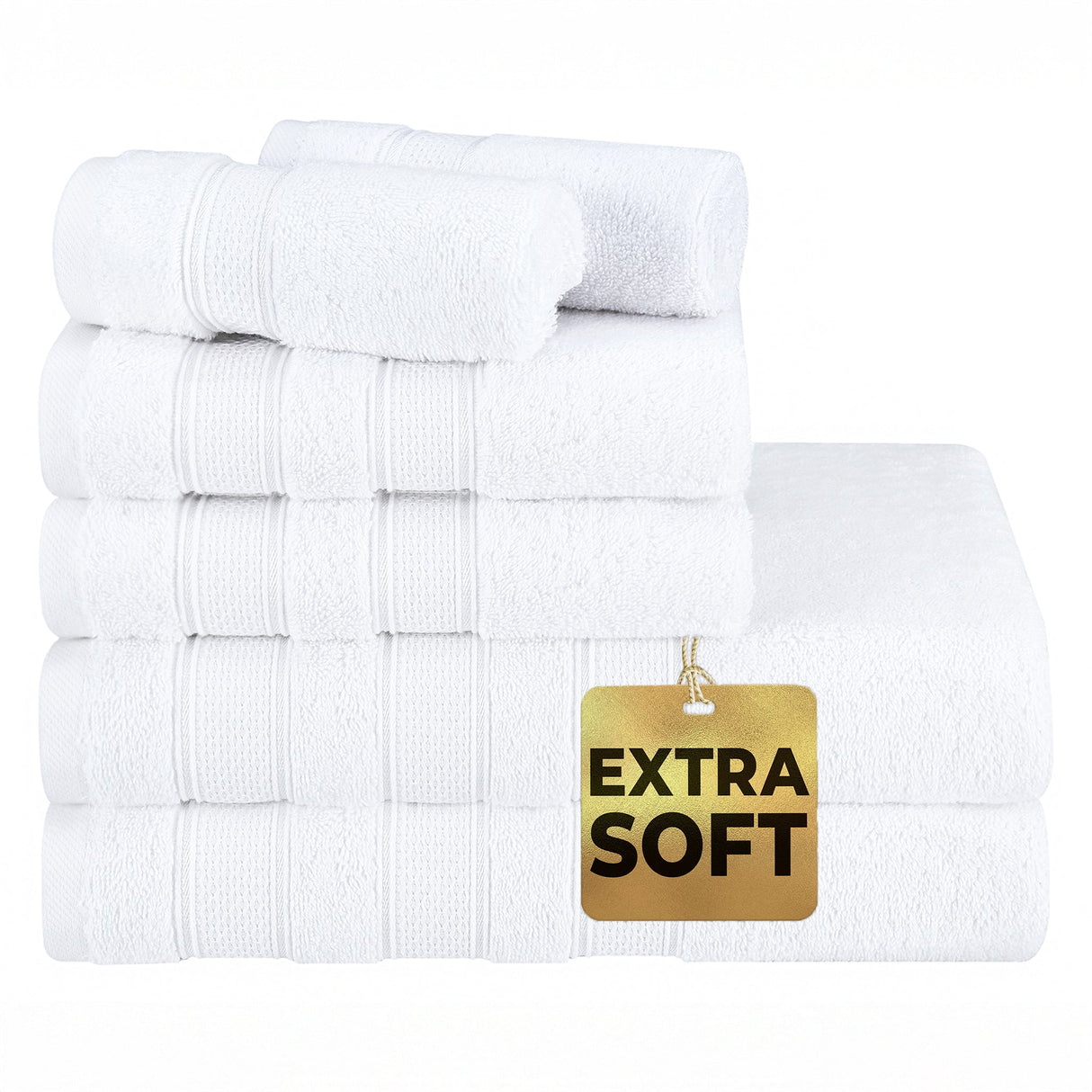 Salem 6 Piece 100% Cotton Luxury Bath Towel Set