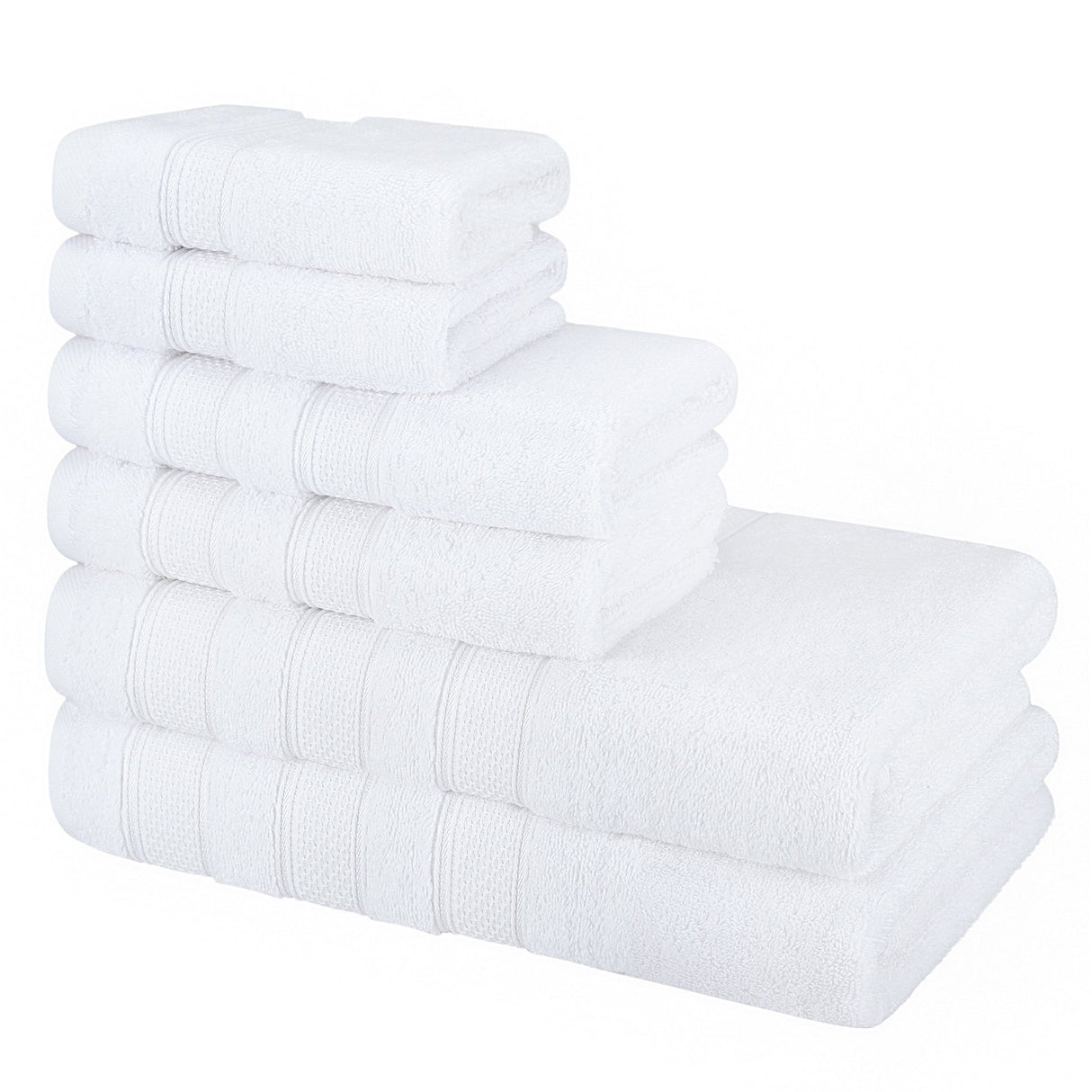 Salem 6 Piece 100% Cotton Luxury Bath Towel Set