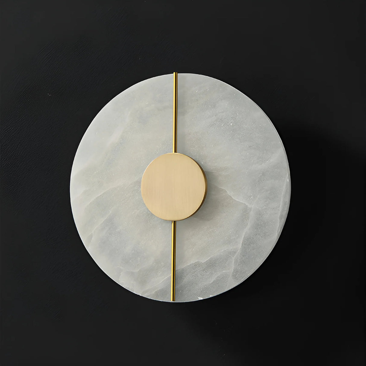 Artistic Brass Alabaster Wall Lamp