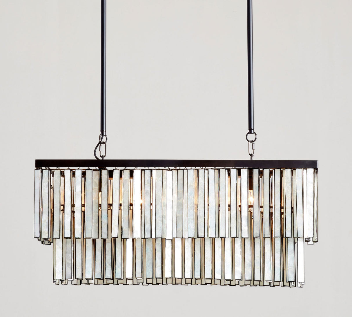 Astrid Capiz Rectangular Chandelier