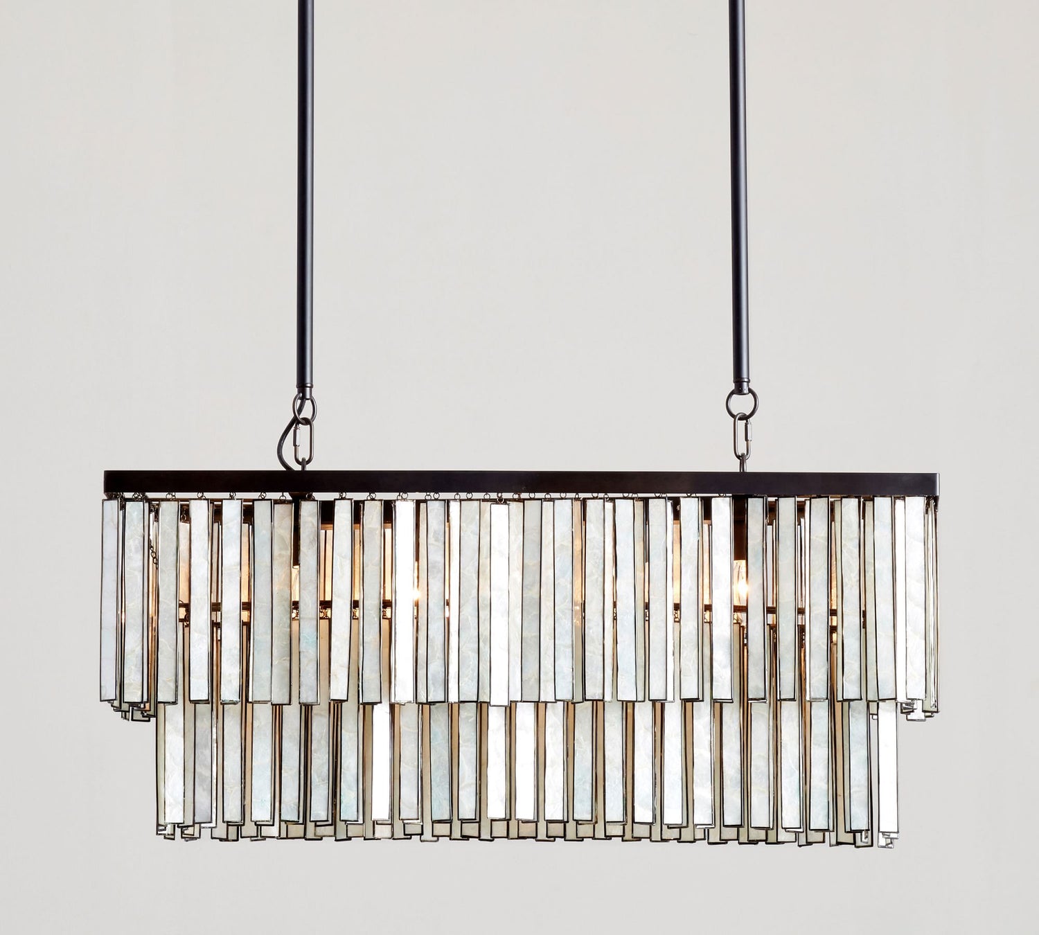 Astrid Capiz Rectangular Chandelier