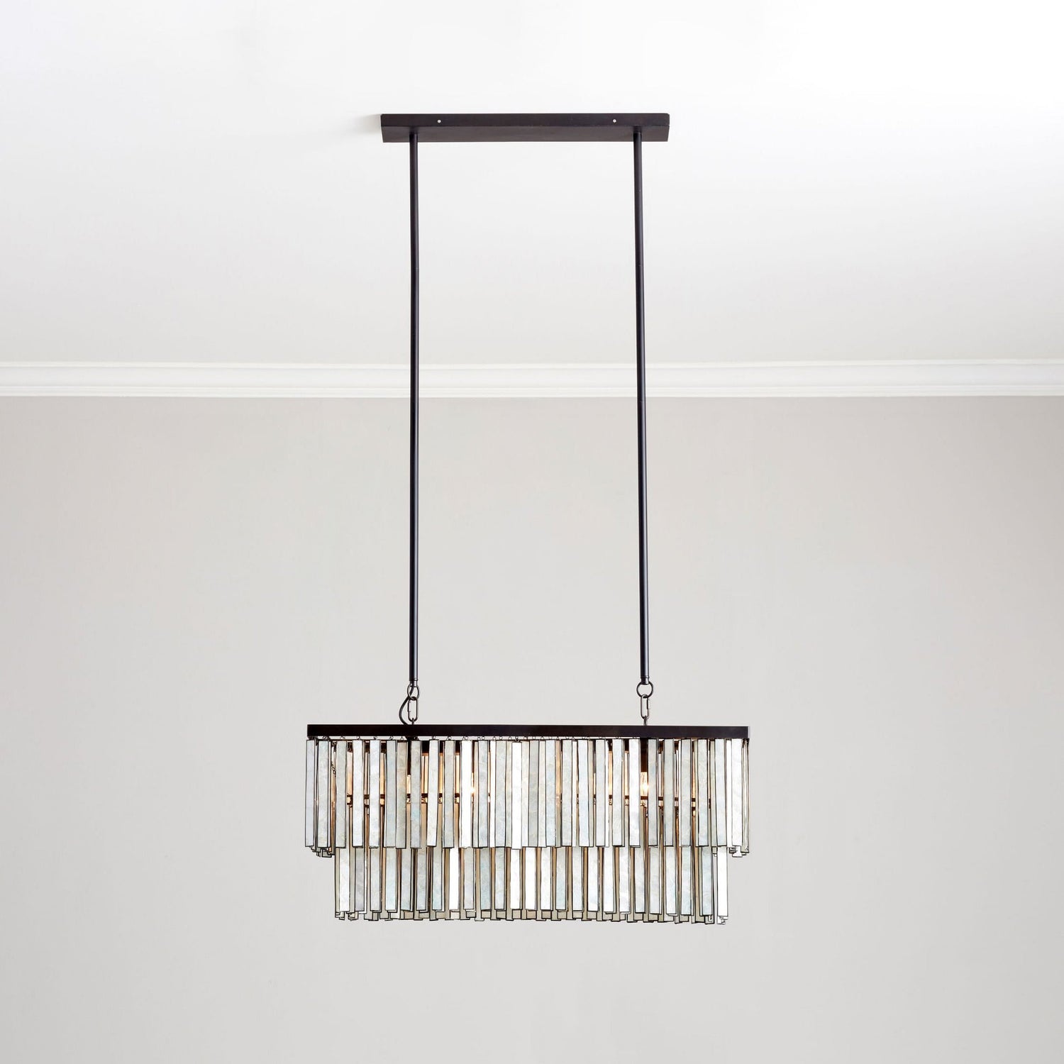 Astrid Capiz Rectangular Chandelier