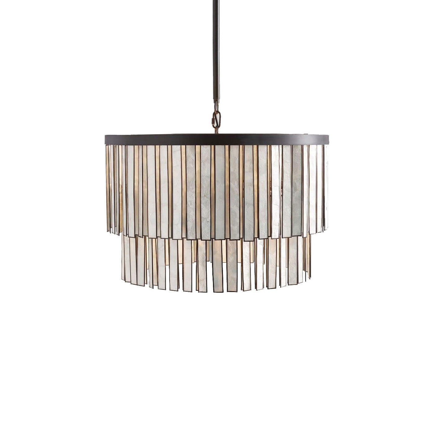 Astrid Capiz Round Chandelier