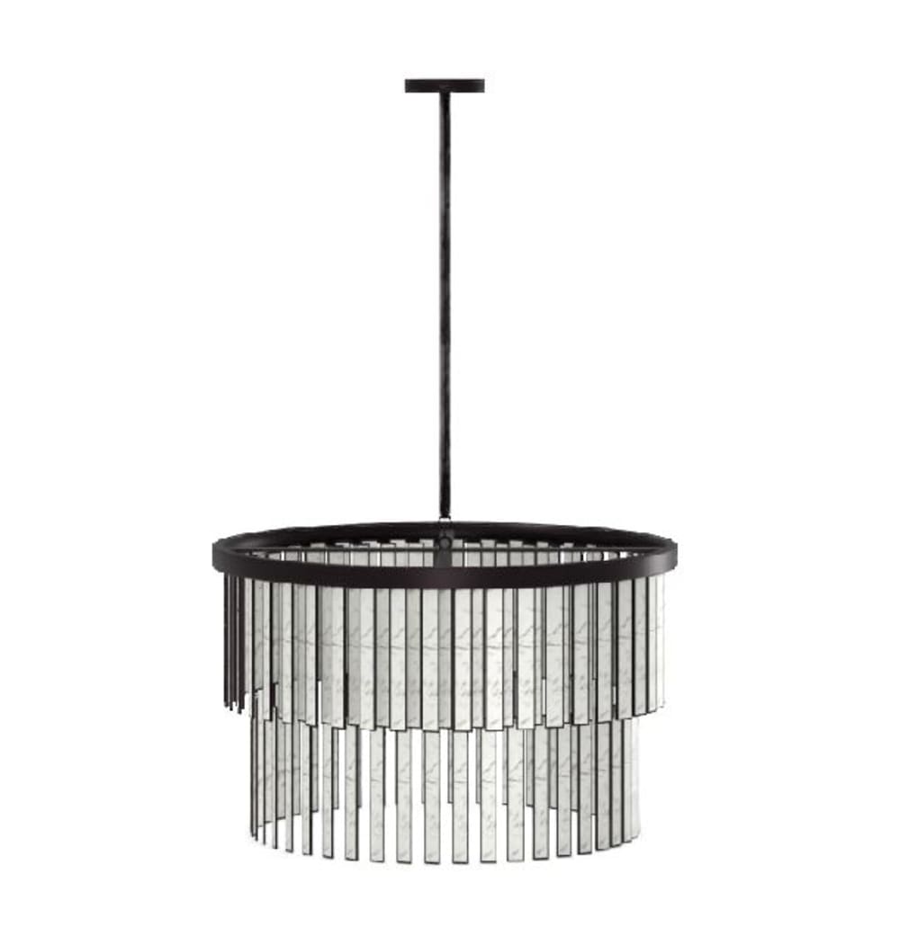 Astrid Capiz Round Chandelier